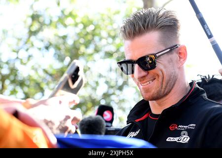 Tag 2 des Rolex Australian Formula 1 Grand Prix 2024 auf dem Albert Park Circuit in Melbourne, Victoria am 21. März 2024. Nico Hulkenberg (Deutschland) vom Moneygram Haas F1 Team. Stockfoto