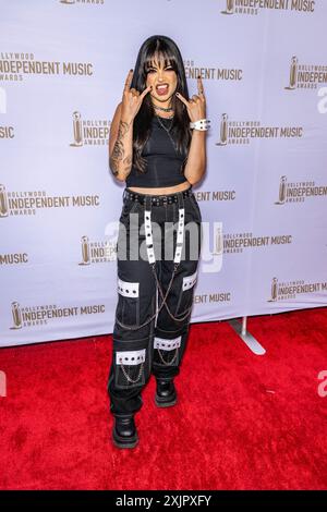 Los Angeles, USA. Juli 2024. Der Musiker Cinde nimmt 2024 an den Hollywood Independent Music Awards im AVALON Hollywood and Bardot, Los Angeles, CA, 18. Juli 2024 Teil Credit: Eugene Powers/Alamy Live News Stockfoto