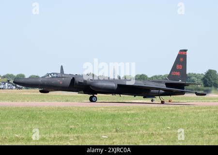 Cirencester, Großbritannien. Juli 2024. United States Air Force's Lockheed U-2 der 99th Reconnaissance Squadron während der Royal International Air Tattoo 2024 bei der RAF Fairford, Cirencester, Vereinigtes Königreich, 19. Juli 2024 (Foto: Cody Froggatt/News Images) in Cirencester, Vereinigtes Königreich am 19. Juli 2024. (Foto: Cody Froggatt/News Images/SIPA USA) Credit: SIPA USA/Alamy Live News Stockfoto