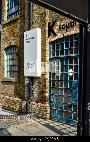 HM Passport Office, Western Gateway, Royal Victoria Dock, Borough of Newham, London, England, Großbritannien Stockfoto