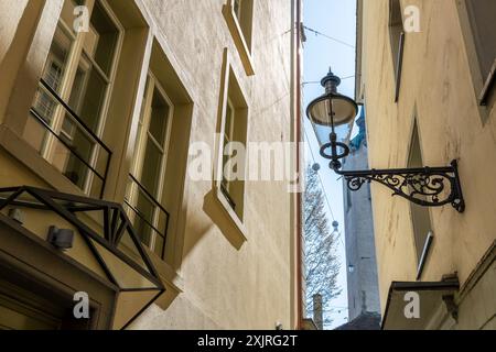 Historische und ikonische Wahrzeichen von Luzern Stockfoto