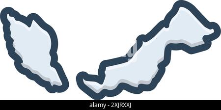 Symbol für malaysia, Wahrzeichen Stock Vektor