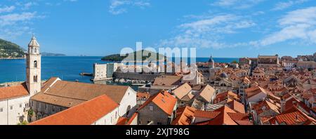 Panorama der Stadt Dubrovnik - Kroatien Stockfoto