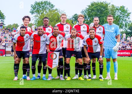 Rotterdam, Niederlande. Juli 2024. ROTTERDAM, 20.07.2024, Varkenoord, Freundschaftsspiel, Saison 2024/2025, Fußball . Spiel zwischen Feyenoord und Cercle Brugge . Teamphoto Credit: Pro Shots/Alamy Live News Stockfoto