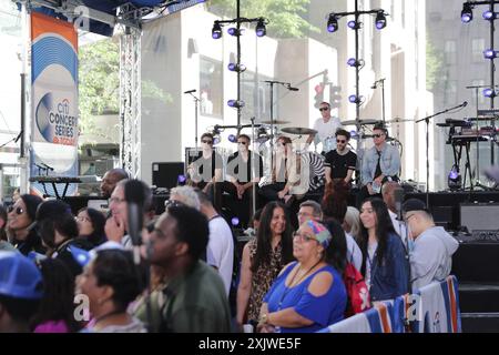 NY, USA. Juli 2024. New York, USA, 19. Juli 2024: Ryan Tedder tritt während der OneRepublic auf der NBCs Today Show im Rockefeller Center in New York City auf. Foto: Giada Papini Rampelotto/EuropaNewswire. Nur Redaktionelle Verwendung. Nicht für kommerzielle ZWECKE! (Kreditbild: © Luiz Rampelotto/ZUMA Press Wire) NUR REDAKTIONELLE VERWENDUNG! Nicht für kommerzielle ZWECKE! Stockfoto