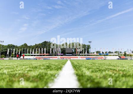 AMSTERDAM. 20-07-2024. Sportpark Ging In Genua. Freundschaftsspiel, Saison 2024/2025, Fußball. Spiel zwischen AFC und FC den Bosch. Allgemeine Feldübersicht. Beschreibung: Pro Shots/Alamy Live News Stockfoto