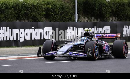 NÂ°10 Pierre Gasly von BWT Alpine F1 Team während des Formel 1 Grand Prix von Ungarn 2024 - Training 3 und Qualifying, Formel 1 Meisterschaft in Mogyorod, Ungarn, 20. Juli 2024 Stockfoto