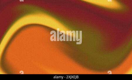 Abstrakter, körniger Hintergrund mit Orange-, Kastanienbraun-, Gelb- und Grüntönen. Design, Poster, Vorlage, Desktop, Hintergrundbild Stockfoto
