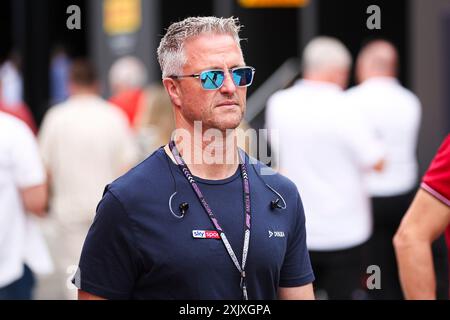 Budapest, Ungarn. Juli 2024. SCHUMACHER Ralf (ger), ehemaliger F1-Fahrer, Porträt während des Formel-1-Großen Preises von Ungarn 2024, 13. Runde der Formel-1-Weltmeisterschaft 2024 vom 19. Bis 21. Juli 2024 auf dem Hungaroring, in Mogyorod, Ungarn - Foto Eric Alonso/DPPI Credit: DPPI Media/Alamy Live News Stockfoto