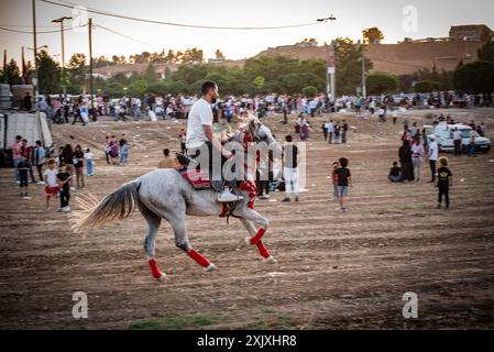 Amman, Jordanien - 9. Juni 2024: Jordanisches Jubiläum des Königs Abdullah. Stockfoto