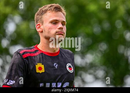 Hoeven, Niederlande. Juli 2024. HOEVEN, 20-07-2024. Sportpark Achter 't Hof. Freundschaftsspiel Dutch Eredivisie Football Saison 2024-2025. Spieler Excelsior Oscar Uddenas während des Spiels NAC - Excelsior (Freundschaftsspiel). Beschreibung: Pro Shots/Alamy Live News Stockfoto