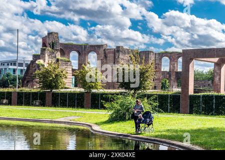Kaiserthermen, Trierer Kaiserrömische Bäder, 300-316 n. Chr., Trier, Rheinland-Pfalz, Deutschland Stockfoto