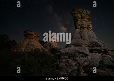 13. Juli 2024: Tag 1 von Juli 2024 Black Mesa Fotoausflug im Black Mesa State Park in Kenton, OK. Ron Lane Stockfoto