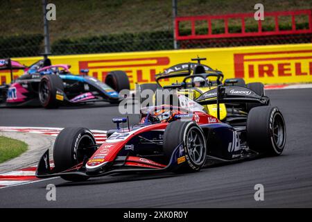 22 VERSCHOOR Richard (nld), Trident, Dallara F2 2024, Aktion während der 9. Runde der FIA Formel-2-Meisterschaft 2024 vom 19. Bis 21. Juli 2024 auf dem Hungaroring in Mogyorod, Ungarn Stockfoto