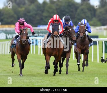 Newbury, Großbritannien. Mai 2024. Phantom Flight, geritten von Callum Shephard, gewinnt 1,50 die BetVictor Stakes (Steventon) auf der Newbury Racecourse, Großbritannien. Quelle: Paul Blake/Alamy Live News. Stockfoto