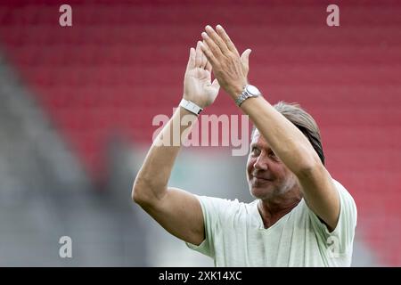 Antwerpen, Belgien. Juli 2024. Der ehemalige Antwerpener Spieler Hans-Peter Lehnhoff fotografierte vor einem Freundschaftsspiel zwischen dem belgischen Königlichen Antwerpen FC und dem Italiener Parma Calcio 1913 am Samstag, den 20. Juli 2024 in Antwerpen, um sich auf die kommende Saison 2024-2025 vorzubereiten. BELGA FOTO KRISTOF VAN ACCOM Credit: Belga News Agency/Alamy Live News Stockfoto