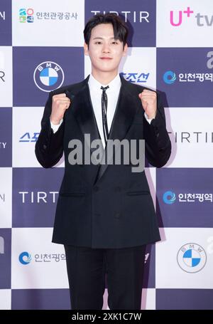 Incheon, Südkorea. Juli 2024. Der südkoreanische Schauspieler Lee Jung-ha kam am 19. Juli 2024 auf dem roten Teppich während eines „3rd Blue Dragon Series Awards“ im Paradise City Chroma in Incheon, Südkorea. (Foto: Lee Young-HO/SIPA USA) Credit: SIPA USA/Alamy Live News Stockfoto