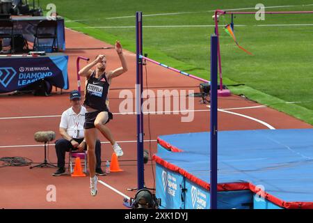 London Stadium, London, Großbritannien. Juli 2024. 2024 London Diamond League Athletics; Jan Stefela beim High Jump der Männer. Beschreibung: Action Plus Sports/Alamy Live News Stockfoto