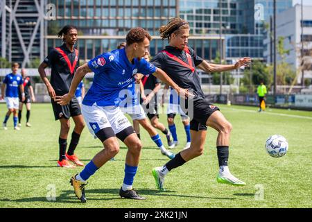 AMSTERDAM. 20-07-2024. Sportpark Ging In Genua. Freundschaftsspiel, Saison 2024/2025, Fußball. Spiel zwischen AFC und FC den Bosch. FC den Bosch Spieler Jerrel Hak (Endstand 0:3). Beschreibung: Pro Shots/Alamy Live News Stockfoto