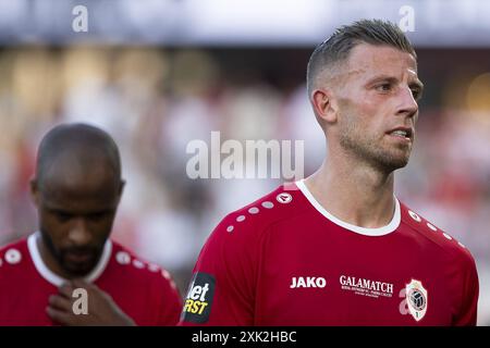 Antwerpen, Belgien. Juli 2024. Toby Alderweireld aus Antwerpen wurde nach einem Freundschaftsspiel zwischen dem belgischen Königlichen Antwerpen FC und dem Italiener Parma Calcio 1913 am Samstag, den 20. Juli 2024 in Antwerpen aufgenommen, um sich auf die kommende Saison 2024-2025 vorzubereiten. BELGA FOTO KRISTOF VAN ACCOM Credit: Belga News Agency/Alamy Live News Stockfoto