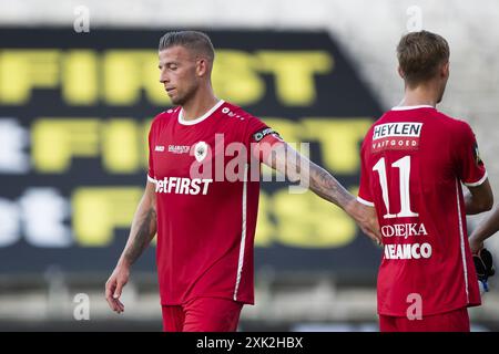 Antwerpen, Belgien. Juli 2024. Toby Alderweireld aus Antwerpen wurde nach einem Freundschaftsspiel zwischen dem belgischen Königlichen Antwerpen FC und dem Italiener Parma Calcio 1913 am Samstag, den 20. Juli 2024 in Antwerpen aufgenommen, um sich auf die kommende Saison 2024-2025 vorzubereiten. BELGA FOTO KRISTOF VAN ACCOM Credit: Belga News Agency/Alamy Live News Stockfoto