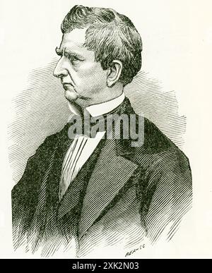 William Henry Seward (1801–1872) war einer der führenden Politiker des 19. Jahrhunderts. Seward war Senator von New York, Gouverneur von New York, Senator der Vereinigten Staaten und war Secretary of State in der Lincoln und Johnson Administration. Ihm wird zugeschrieben, dass er den Kauf des Alaska-Territoriums von Russland 1867 vornahm. Stockfoto