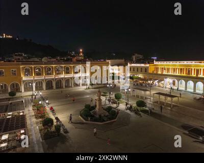 Panoramablick über die Stadt Zakynthos. Zakynthos, Ionische Inseln in Griechenland Stockfoto