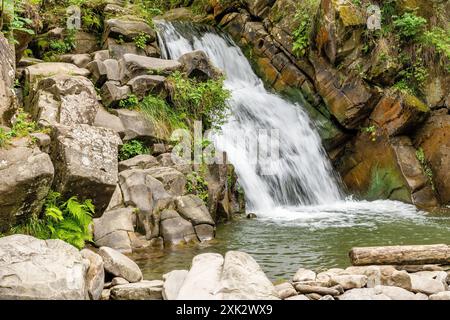 Wasserfall in Szczawnica (Polen) Stockfoto