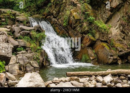 Wasserfall in Szczawnica (Polen) Stockfoto