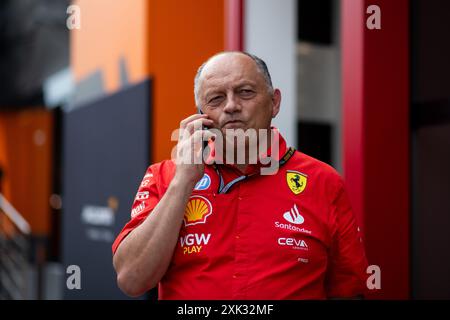 Frederic Vasseur (Scuderia Ferrari HP, Teamchef), HUN, Formel 1 Weltmeisterschaft, Grand Prix von Ungarn, Hungaroring, Qualifying, 20.07.2024 Foto: Eibner-Pressefoto/Michael Memmler Stockfoto