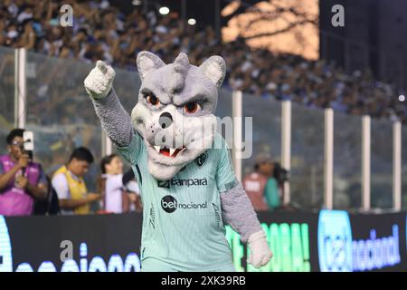 Belem, Brasilien. Juli 2024. The Wolf, Maskottchen von Paysandu im Spiel gegen Ponte Preta im Curuzu-Stadion in Belem Credit: AGIF/Alamy Live News Stockfoto