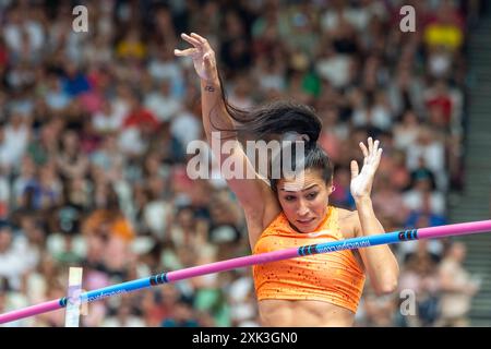 London, Großbritannien. 20. Juli 2024. Roberta Bruni (Italien) tritt im Women's Pole Vault beim London Athletics Meeting im London Stadium an. Die Veranstaltung ist das letzte Spiel der Wanda Diamond League vor den Olympischen Spielen 2024 in Paris. Quelle: Stephen Chung / Alamy Live News Stockfoto