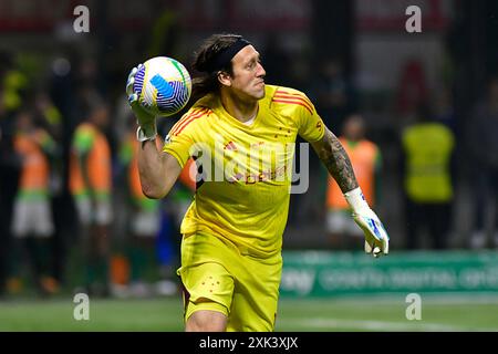 São Paulo (SP), 07/2024 - Fußball/Cruzeiro - Cassio aus Cruzeiro - Spiel zwischen Cruzeiro, gültig für die achtzehn Runde der brasilianischen Meisterschaft, die am Abend dieses samstagabends in der Allianz Parque Arena in São Paulo ausgetragen wird. (Foto: Eduardo Carmim/Alamy Live News) Stockfoto