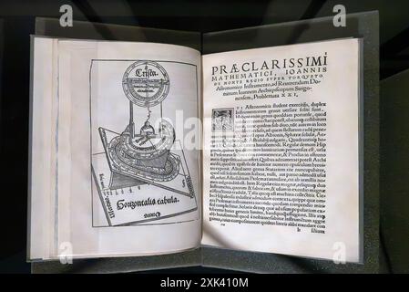 Joanes Regiomontanus, Scripta classimi mathematici (...). Nürnberg: Apud Ioannem Montanumk & Ulricum Neuber, Anno Domini 1544 Buch Whipple Museum Stockfoto