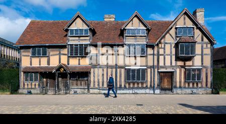 William Shakespeares Geburtsort Stratford-upon-Avon, Warwickshire, England, Großbritannien Stockfoto