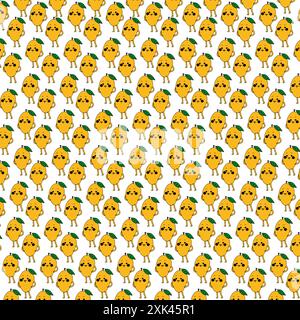 World Mango Day, Mango Hintergrund Textur. Social Media Post Vorlage und Design mit Mango Emoji Muster, 22. Juli Welt Mango Tag, Stock Vektor