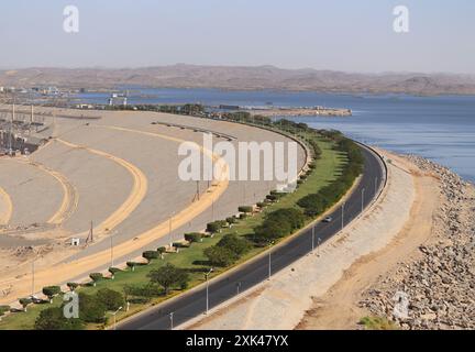 Der Hochdamm von Assuan, Ägypten Stockfoto