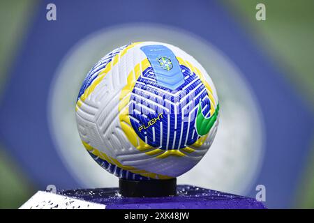 Sao Paulo, Brasilien. Juli 2024. Ball aus dem Spiel zwischen Palmeiras und Cruzeiro im Allianz Parque in Sao Paulo, Brasilien, das Spiel gilt für die Campeonato Brasileiro Serie A (Roberto Casimiro/SPP). /Alamy Live News Stockfoto