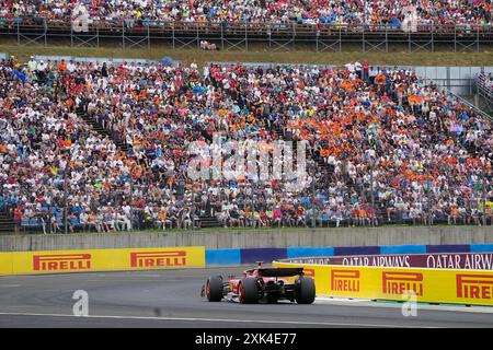 Mogyorod, Ungarn. Juli 2024. Charles Leclerc (MON) - Scuderia Ferrari - Ferrari SF-24 - Ferrari am Samstag Freies Training und Qualifizieren am 20. Juli 2024 des Großen Preises der Formel 1 von Ungarn, der vom 19. juli bis 21. juli 2024 auf der Hungaroring-Strecke in Mogyorod, Budapest, Ungarn stattfinden soll (Foto: Alessio de Marco/SIPA USA) SIPA USA/Alamy Live News Stockfoto