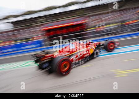 Mogyorod, Ungarn. Juli 2024. Charles Leclerc (MON) - Scuderia Ferrari - Ferrari SF-24 - Ferrari am Samstag Freies Training und Qualifizieren am 20. Juli 2024 des Großen Preises der Formel 1 von Ungarn, der vom 19. juli bis 21. juli 2024 auf der Hungaroring-Strecke in Mogyorod, Budapest, Ungarn stattfinden soll (Foto: Alessio de Marco/SIPA USA) SIPA USA/Alamy Live News Stockfoto