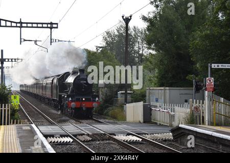 LMS Jubilee Class No. 45596 'Bahamas' in Midgham Stockfoto