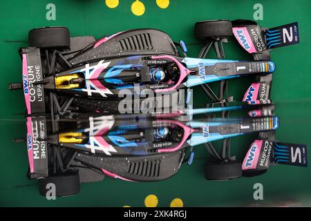 Mogyorod, Hongrie. Juli 2024. MARTINS Victor (fra), ART Grand Prix, Dallara F2 2024, Porträt während der 9. Runde der FIA Formel 2 Meisterschaft 2024 vom 19. Bis 21. Juli 2024 auf dem Hungaroring in Mogyorod, Ungarn - Foto Xavi Bonilla/DPPI Credit: DPPI Media/Alamy Live News Stockfoto