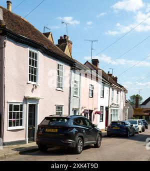 Terrassen-Cottages Church Street Great Dunmow Essex Stockfoto