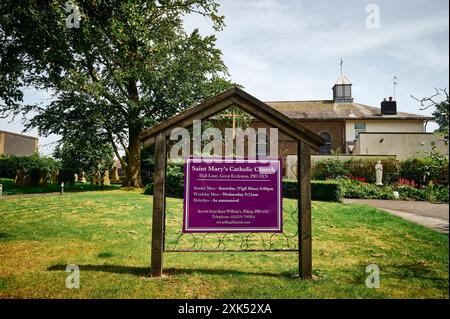 St. Mary's RC Kirche und Friedhof, Great Eccleston, Großbritannien Stockfoto