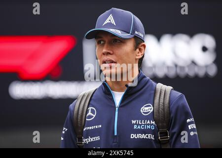 ALBON Alexander (tha), Williams Racing FW46, Porträt während des Formel-1-Großen Preises von Ungarn 2024, 13. Runde der Formel-1-Weltmeisterschaft 2024 vom 19. Bis 21. Juli 2024 auf dem Hungaroring in Mogyorod, Ungarn Stockfoto