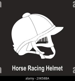 Pferd Jockey Helm Vektor Illustration Design Stock Vektor