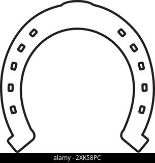 Hufeisen-Symbol Vektor-Illustration Symbol Design Stock Vektor