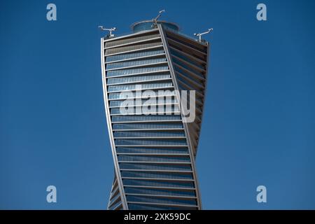 Verdrehter Turm, Riad, Saudi-Arabien Stockfoto