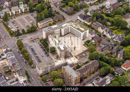 Luftbild, Neues Bauknecht-Quartier mit Baustelle am RAG Gebäude an der Hans-Böckler-Straße, Altstadt, Bottrop, Ruhrgebiet, Nordrhein-Westfalen, Deutschland ACHTUNGxMINDESTHONORARx60xEURO *** Luftaufnahme, Neues Bauknechtviertel mit Baustelle am RAG-Gebäude an der Hans-Böckler-Straße, Altstadt, Bottrop, Ruhrgebiet, Nordrhein-Westfalen, Deutschland ATTENTIONxMINDESTHONORARx60xEURO Stockfoto