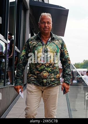 Budapest, Ungarn. Juli 2024. 21. Juli 2024, Hungaroring, Budapest, FORMEL 1 GROSSER PREIS VON UNGARN 2024, im Bild RTL-Reporter Kai Ebel Credit: dpa/Alamy Live News Stockfoto